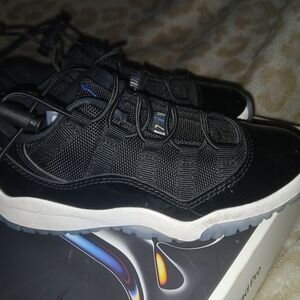 Jordan Kids Black and White Sneakers